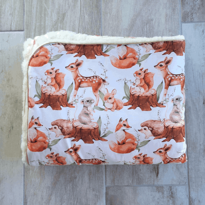 Couverture biches forêts