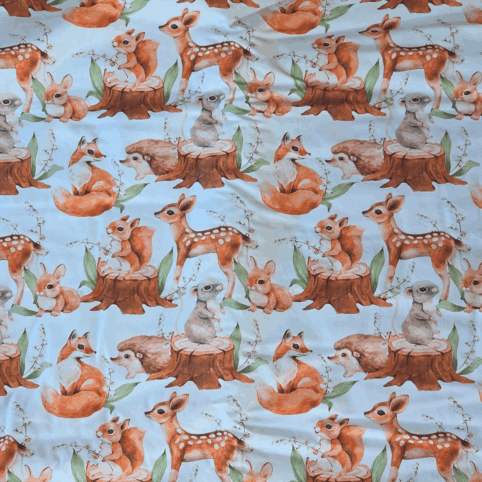 Couverture biches forêts