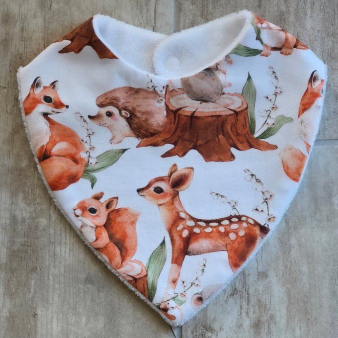 Bavoir bandana biches forêts