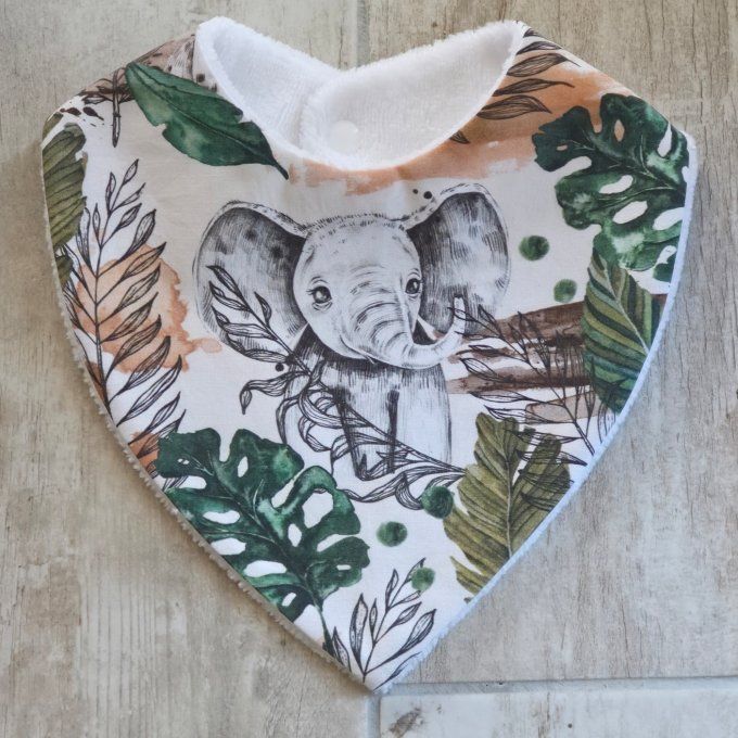 Bavoir bandana savane