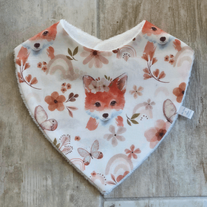 Bavoir bandana renarde