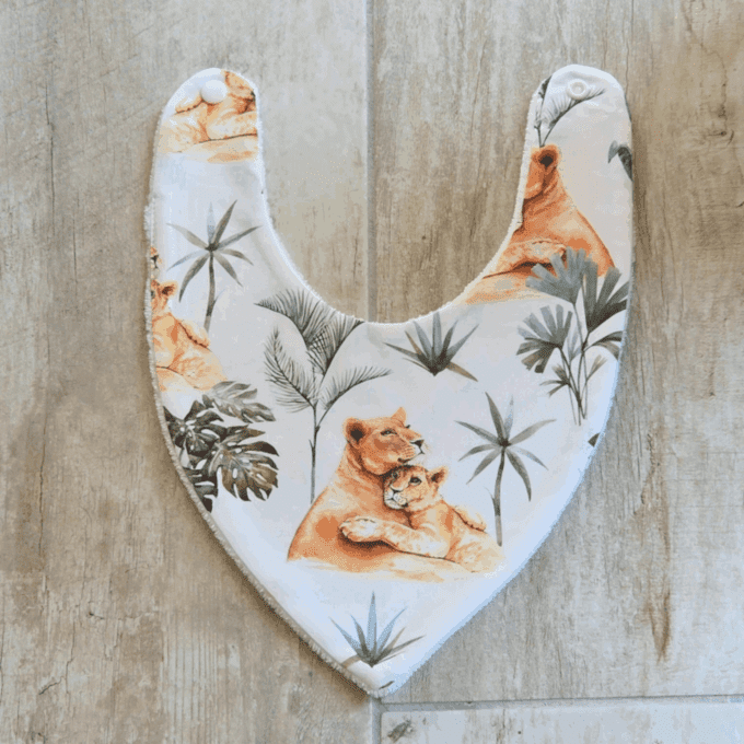 Bavoir bandana lionceau
