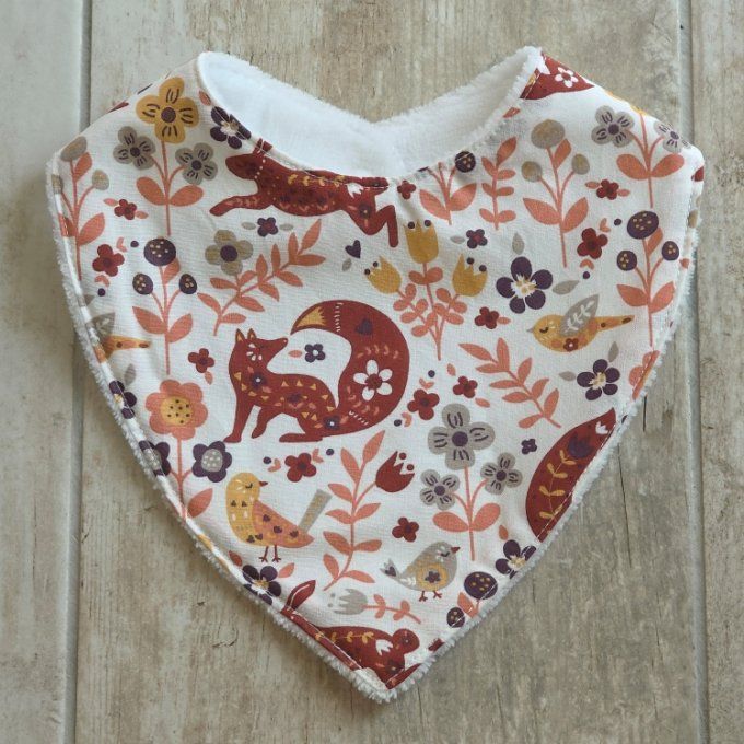 Bavoir bandana renard