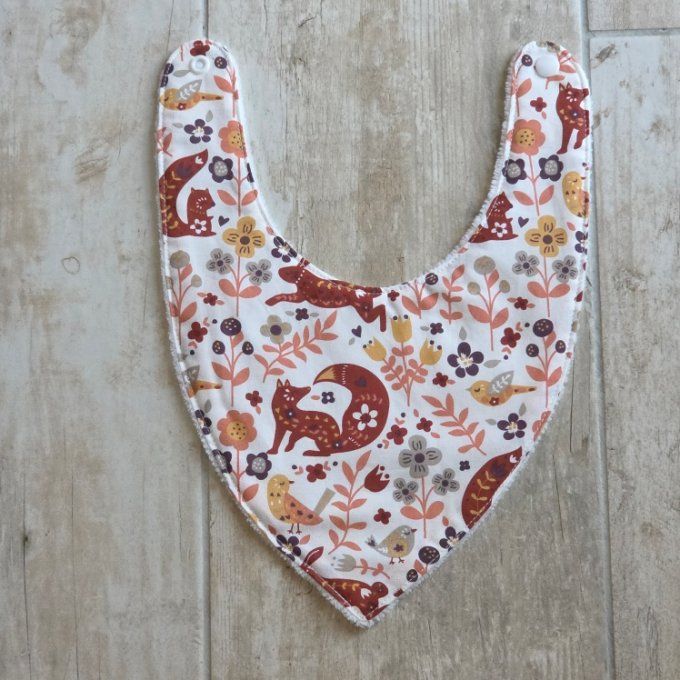 Bavoir bandana renard