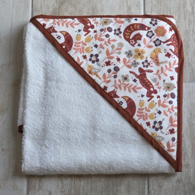 Cape de bain Renard 80cm x 80 cm